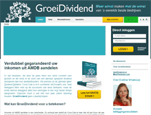 Tablet Screenshot of groeidividend.nl